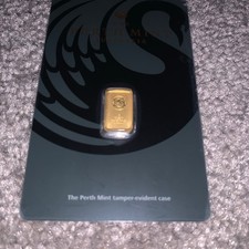 1 gram perth mint gold bar 999.9 gold tamper proof  4550.44 per troy oz