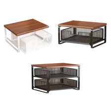 Coffee Station Organizer Storage Rack High Capacity Smooth Pull Out Design