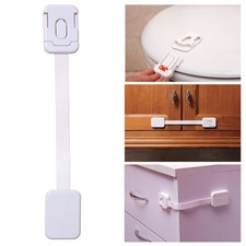 1 Baby Proof Safety Toilet Seat Drawer Lock Cabinet Door Fridge Appliance Locker