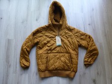 NWT PrAna Elsa Half Zip Pullover Hoodie Women's M Bronze Quilted Sherpa Lined