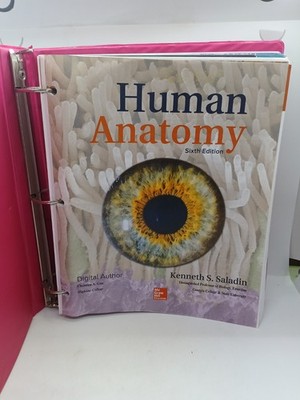 ''Human Anatomy'' Sixth Edition, by Kenneth S. Saladin, 2020 (3-Ring Binder)