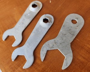 Roller Skate Wrench Tool Lot of 3 Vintage, 2 marked Chicago