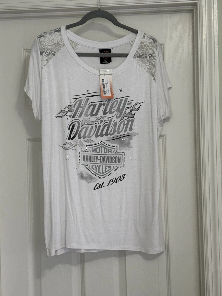 Harley-Davidson White Clothing for Women for sale | eBay