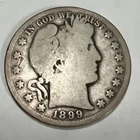 1899-S Barber Silver Half Dollar.  Just Over 1.6 Million Minted.