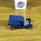 Vintage Hot Wheels Redline Paddy Wagon Police Van Blue Silver Letters USA 1970