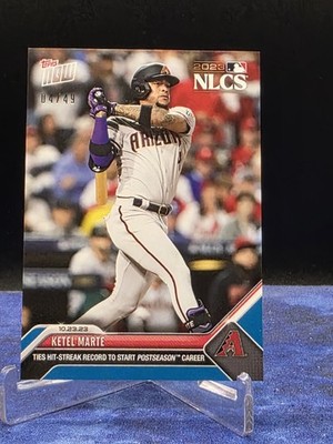 2023 Topps Now - NLCS Ketel Marte #1034 Blue 4/49 Number Jersey Match