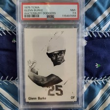 1975 TCMA Waterbury Dodgers Glenn Burke xRC Rookie PSA 7.5 Nr MINT + LA Dodgers 