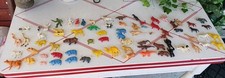 Lot 75 Vintage Plastic Animals People Noahs Ark Farm Zoo Toy Figures