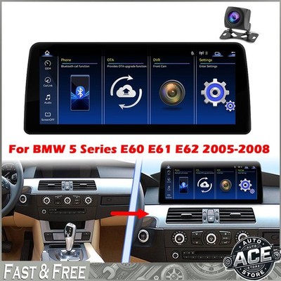 For BMW E60 E61 5 Series 2005-2008 12.3'' Linux Car Stereo CarPlay Android Auto