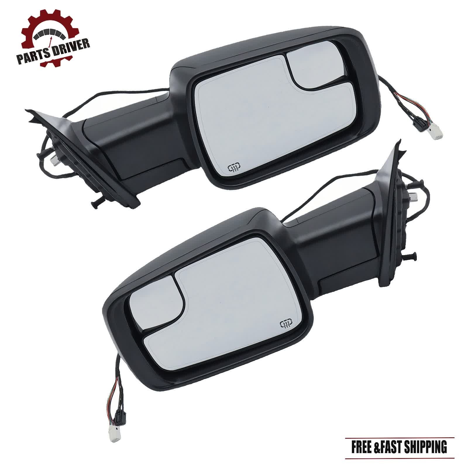 2Pcs Left Right for Ram 1500 Pair Mirrors Driver & Passenger Side Heated