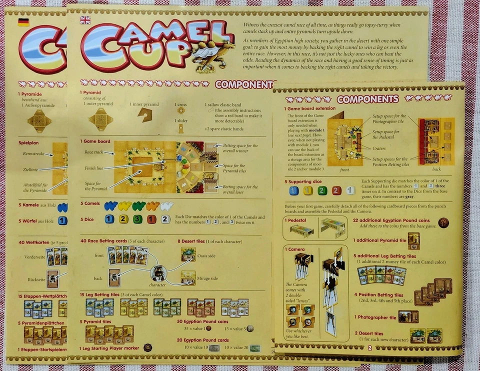 Camel Up + Supercup Expansion 100% complete English/German 1st edition - Image 3 of 4