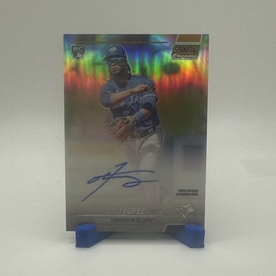 2022 Topps Stadium Club Chrome Gold #SCCUA-OL Otto Lopez RC Auto /50
