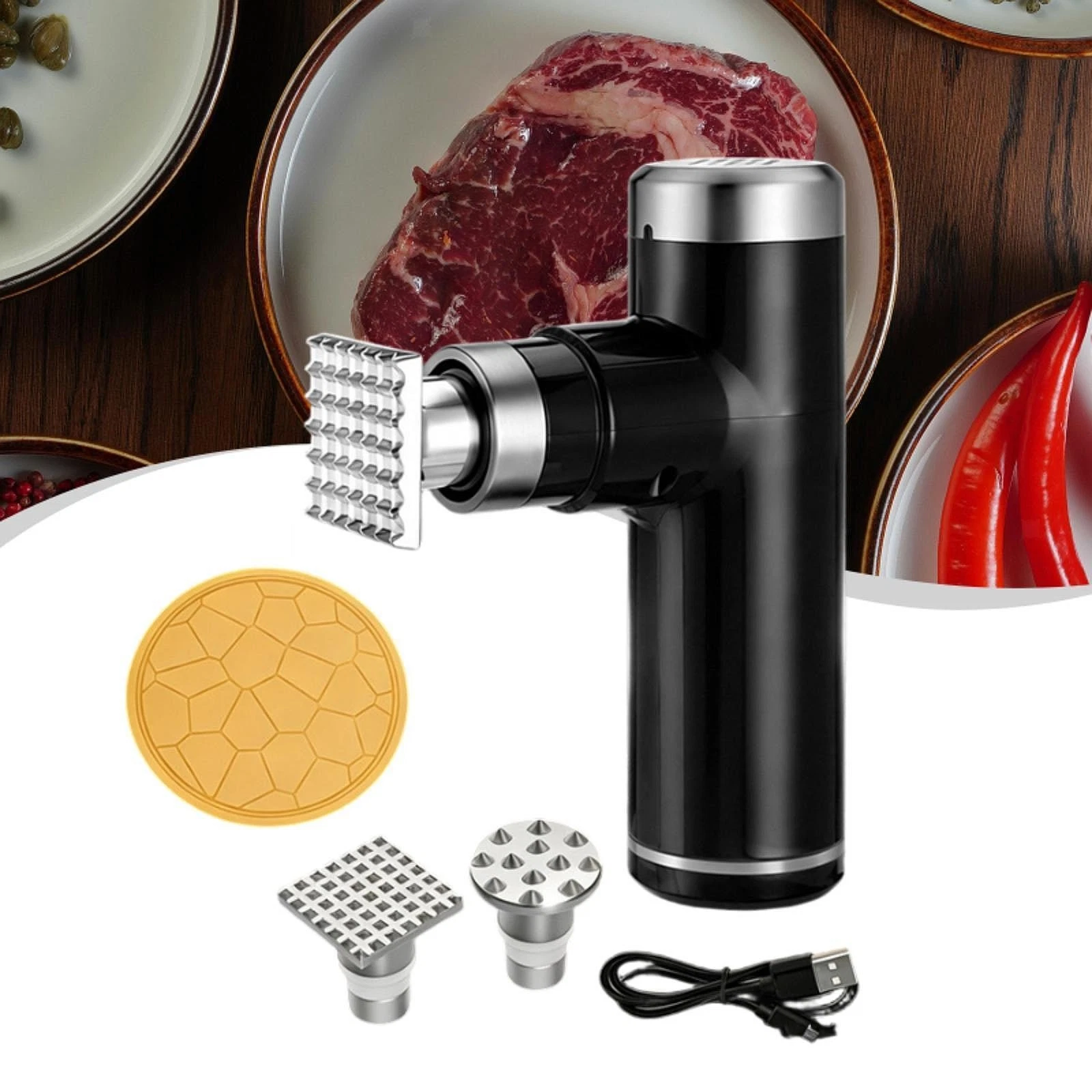 Electric Meat Tenderizer Tool Multifunctional for Pork Chicken Chops Steak
Opens in a new window or