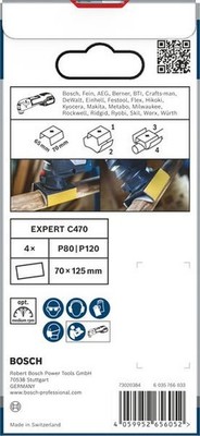 Bosch PRO AUZ 70 G Zubehör für Multifunktionswerkzeuge, 70 x 65 mm, 5-tlg.