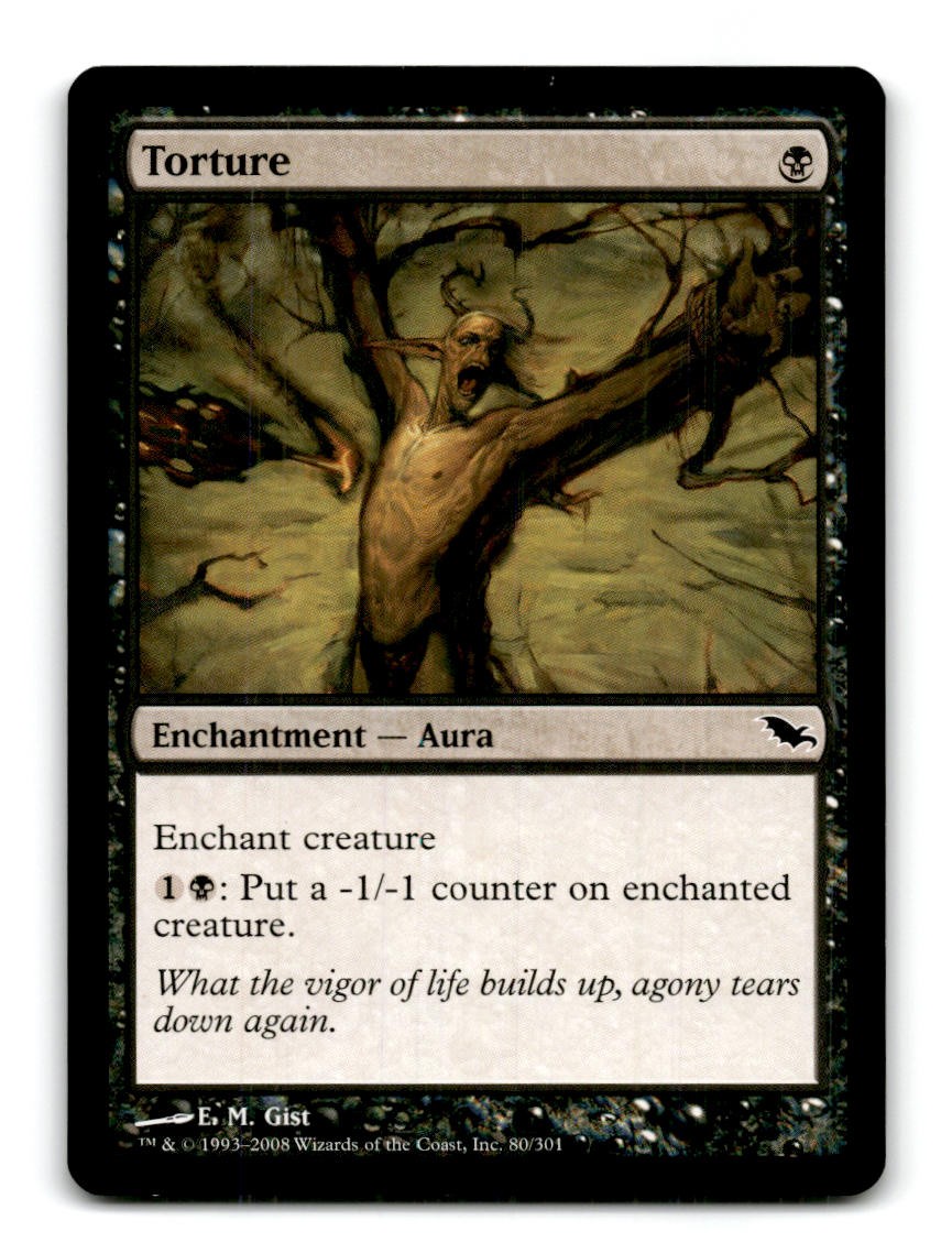 Torture 80 Shadowmoor Magic: The Gathering ~A10-332