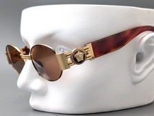 GIANNI VERSACE Mod.S71 Col.31L Sunglasses Gold Frame Medusa Vintage