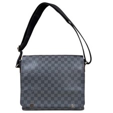 LOUIS VUITTON Shoulder Bag N41029 Damier Grafitto Canvas District MM NM used