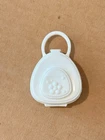 Vintage *Barbie* Accessory: White Handbag, Early 2000's Purse, Flower Design