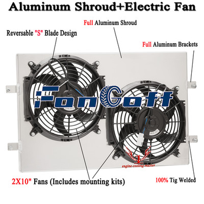 Aluminum Electric Shroud Fan Fit 1963~74 64 65 AMC Javelin AMX Rambler V8 GAS.