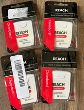 REACH Waxed Dental Floss, Cinnamon-4 packs