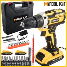 20Volt Drill 2 Speed Electric Cordless Drill / Driver with Bits Set & Battery