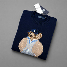 POLO RALPH LAUREN Polo Bear Knit Sweater Jumper Cotton Women s Size S - NWT