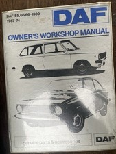Genuine DAF 55 & 66 1967-1974 1108cc & 1297cc  Accessory Workshop Manual in VGC