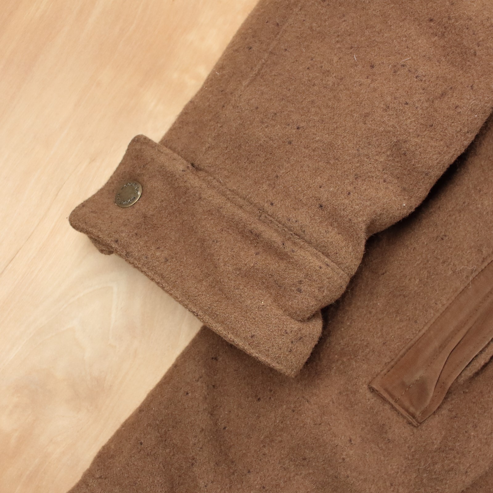 vtg WOOLRICH men's insulated wool blend car coat overcoat MEDIUM tag 16608