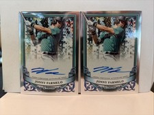 (2) 2024 Bowman Sterling Prospect Autograph Jonny Farmelo #PA-JF Mariners Auto