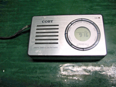 COBY  TRANSISTOR  RADIO AM FM /ALARM  MODEL   CX 50 DIGITAL DISPLAY  SUPER