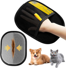 Electrostatic Pet Hair Removal Glove - Reusable, Washable Mitt for Furniture, Ca