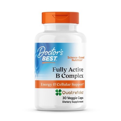 Doctors Best Fully Active B Complex, Energy & Cellular 30 Count (Pack of 1) 