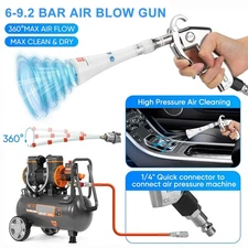 Air Gun for Car Detailing Dry Cleaning with Tapered Nozzle Tornador
