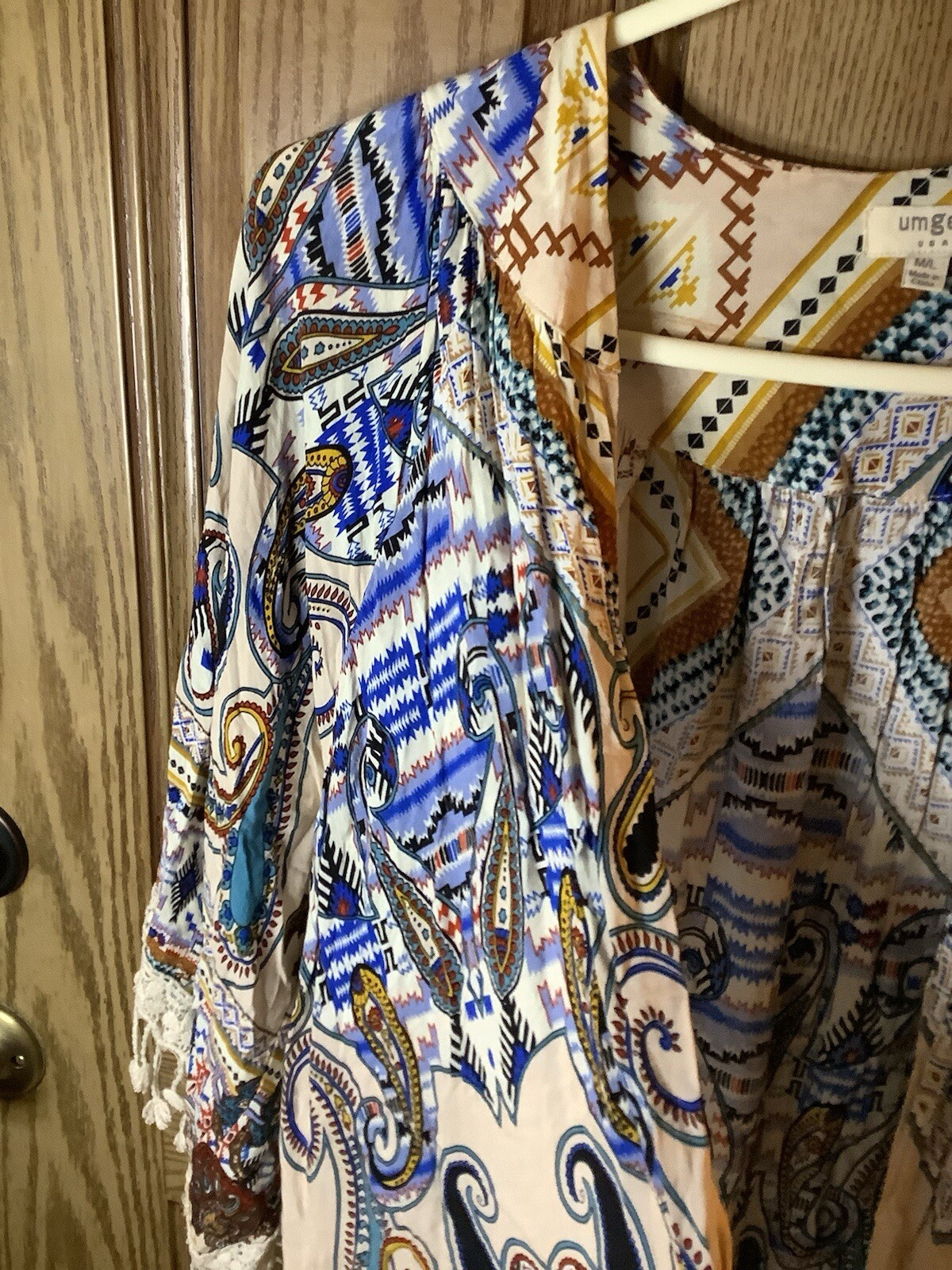 Umgee Patchwork Southwestern Open Front Oversized… - image 4