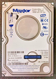 Maxtor DiamondMax 160GB 7200RPM IDE 3.5 Hard Disk Drive 6G160P0