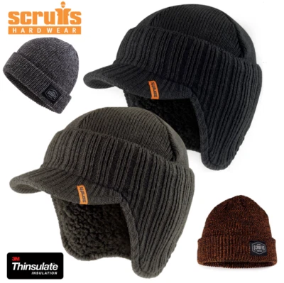 SCRUFFS & TUFFSTUFF BEANIE WARM WINTER INSULATED WORKER HAT THERMAL TRADE PLUS