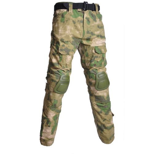 Men's Camouflage Tactical Pants with Knee Pads Camping Hiking Hunting Trousers* - Picture 19 of 26