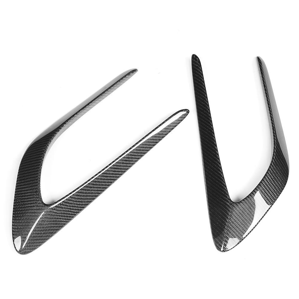 REAL Carbon Front Side Fender Fin Vents For Mercedes Benz C205 C63 AMG