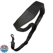 VANPHY Saxophone Neck Strap Non-Slip Leather Comfort Pad Alto Saxophone Neck 