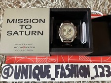 Omega OMEGA x Swatch Speedmaster Moonswatch Mission to Saturn - SO33T100 Watch Moon