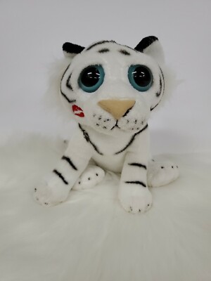 The Petting Zoo 7'' White Tiger With Kiss Plush