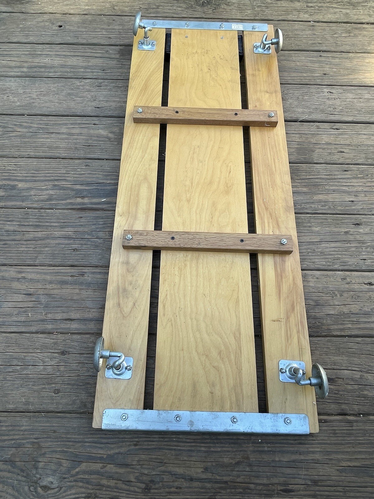 Vintage Sears Heavy Duty Z8 12505 Creeper Wood Metal RollEZ Wheels