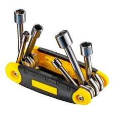 6 in 1 Folding Hexagonal Socket Set Metric Small Tool Hexagonal Nut Screwdriver