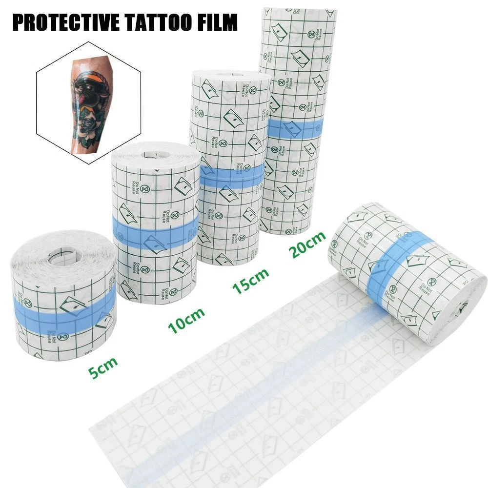 Tattoo Aftercare Bandage Roll Waterproof Clear Film Dressing Adhesive Tape