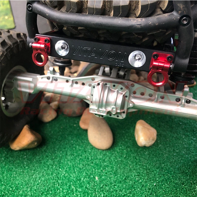 Vitavon CNC Aluminum #7075 Rear Bumper For SCX6 Trail Honcho Black - Image 4 of 4