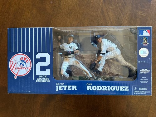 New York Yankees Derek Jeter, Alex Rodriguez Figurine 2-Pack By McFarlane Toys