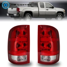 Left&Right Side Tail Light For 2007-2013 GMC Sierra 1500 2500 3500HD Tail Lamp