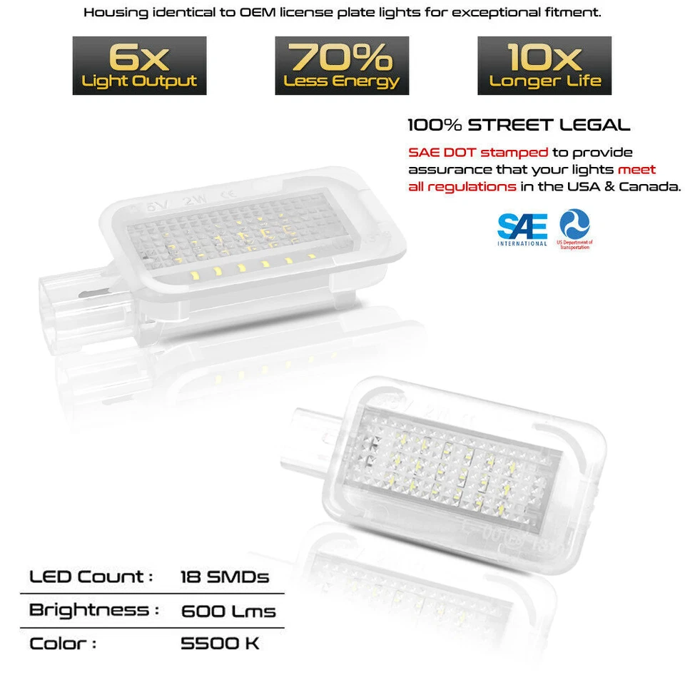 1шт ксеноновый белый полный светодиодный багажник грузовой области лампа для Honda Accord Civic и т. д. - Изображение 4 из 4