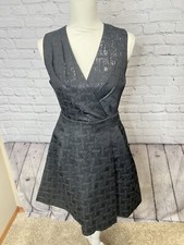 kirna zabete for target Black And Metallic Aline Dress With Pockets Size 6