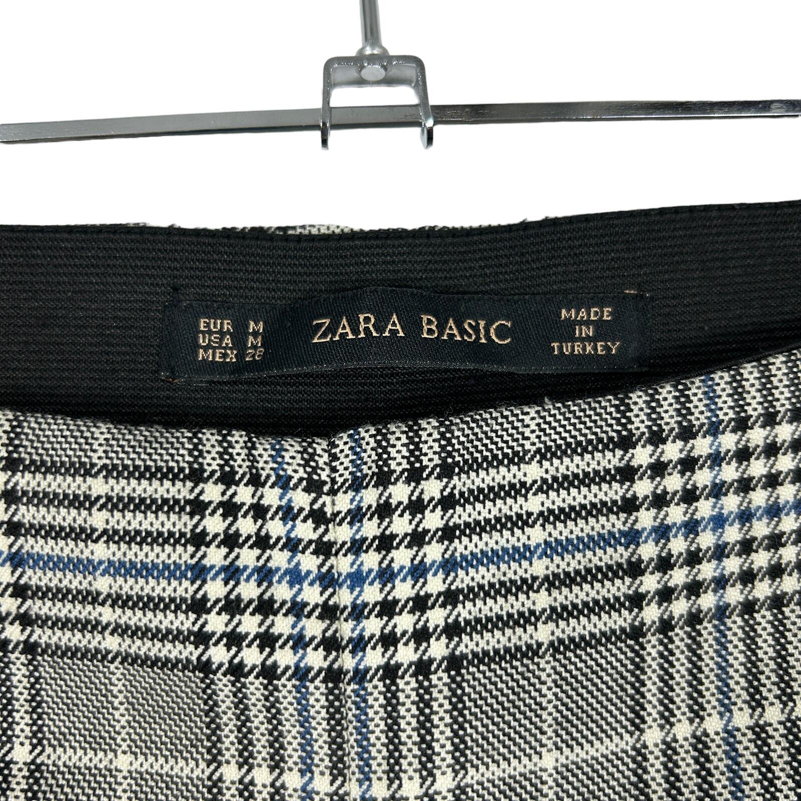 Zara Basic Plaid Pants Size Medium - image 3